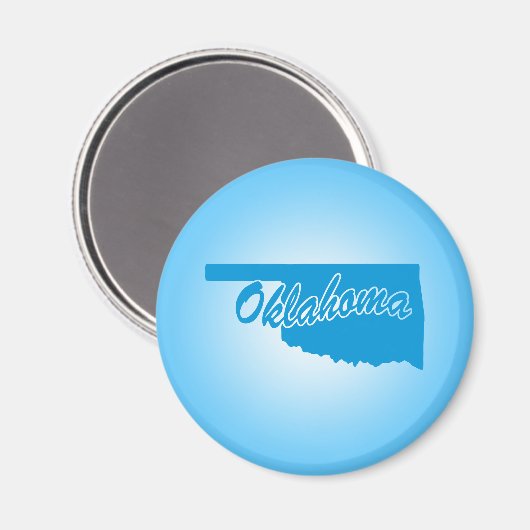Staat Oklahoma Magnet (Voorkant / Achterkant)