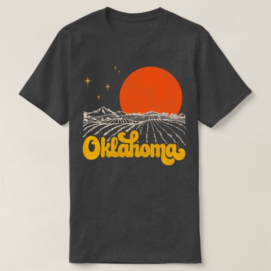 staat Oklahoma midden eeuw verergerde A T-shirt (Design voorkant)