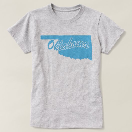 Staat Oklahoma T-shirt met vorm (Design voorkant)