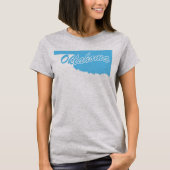 Staat Oklahoma T-shirt met vorm (Voorkant)