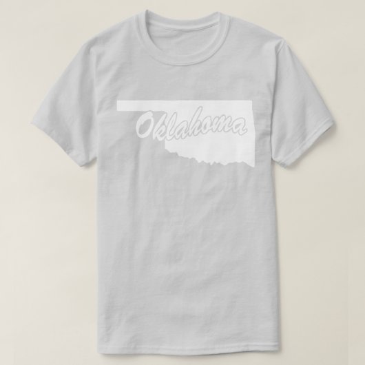 Staat Oklahoma T-shirt met vorm (Design voorkant)