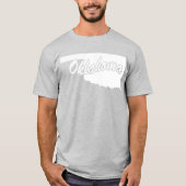 Staat Oklahoma T-shirt met vorm (Voorkant)