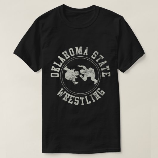  Staat Oklahoma Wrestling Logo T-shirt (Design voorkant)