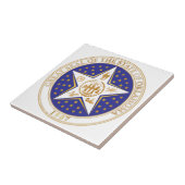 Staat Oklahoma zeehond Tegeltje (Zijkant)