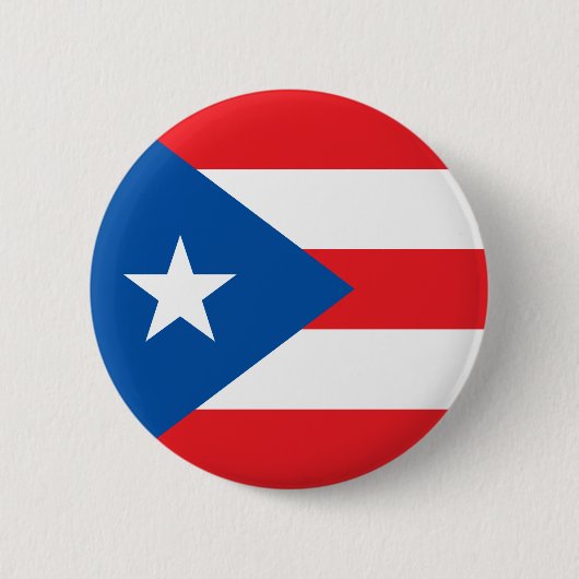 Staat onder de vlag van Puerto Rico Ronde Button 5,7 Cm (Voorkant)