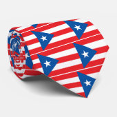 Staat onder de vlag van Puerto Rico Stropdas (Opgerold)