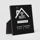 Staat op de House WiFi wachtwoord plaque Fotoplaat (Voorkant)