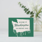 Staat op het nat briefkaart (Staand voorkant)