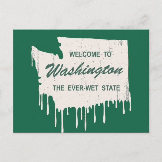 Staat op het nat briefkaart (Voorkant)