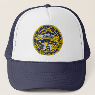 Staat Oregon Flag Seal Trucker Hat Pet