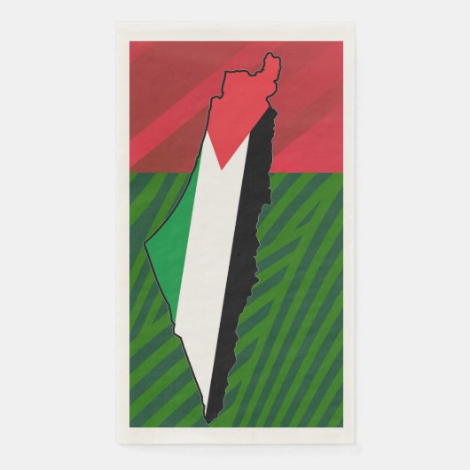 "Staat Palestina" Guest Paper Handdoeken Servet (Voorkant)