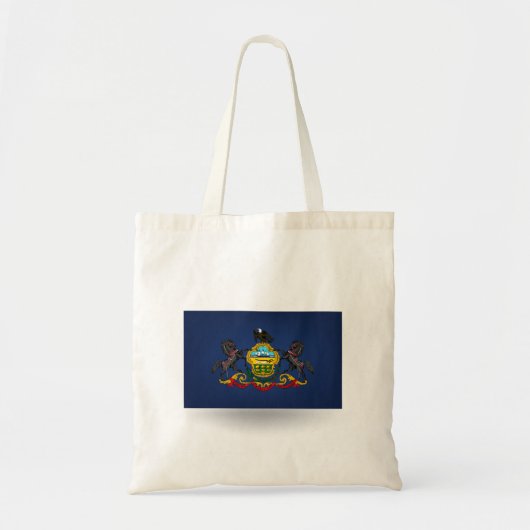 Staat Pennsylvania Flag Canvas tas (Voorkant)