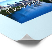 Staat Pennsylvania Foto invoegen en naam stad Poster (Hoek)