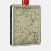 Staat Pennsylvania Metalen Ornament (Rechts)