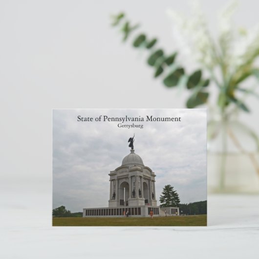 Staat Pennsylvania Monument Briefkaart (Staand voorkant)