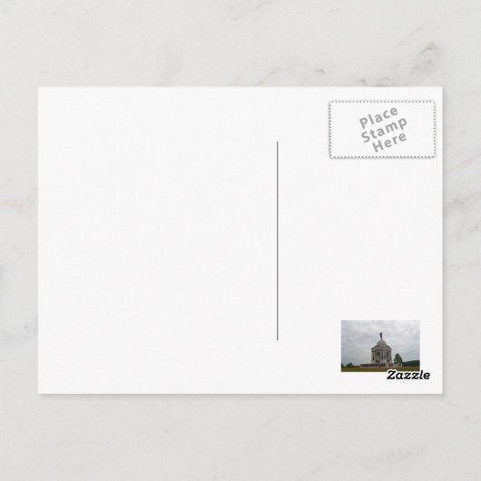 Staat Pennsylvania Monument Briefkaart (Achterkant)