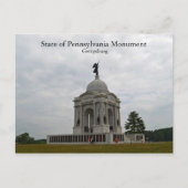Staat Pennsylvania Monument Briefkaart (Voorkant)