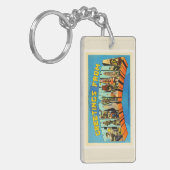 Staat Pennsylvania PA Vintage Travel Souvenir Sleutelhanger (Voorkant Links)