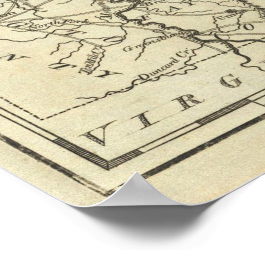 Staat Pennsylvania Poster (Hoek)