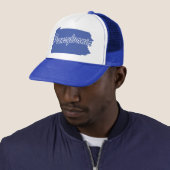 Staat Pennsylvania Shape Trucker Hat Pet (In situ)