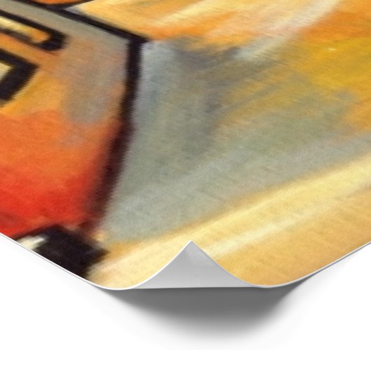 STAAT 's nachts Poster (Hoek)