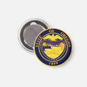 Staat Seal of Oregon Magneet (Voorkant / Achterkant)