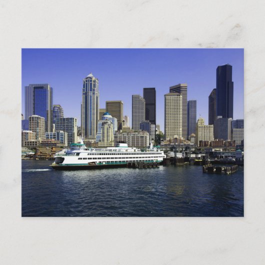 Staat Seattle Ferry Washington Briefkaart (Voorkant)