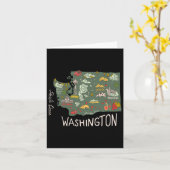  staat Seattle Pacific Kaart (Gele Bloem)