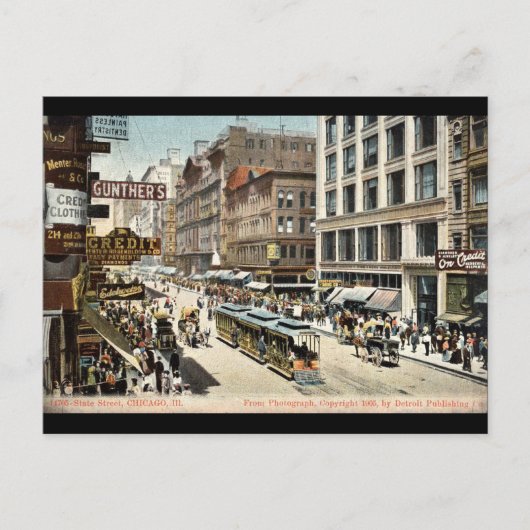 STAAT Sint Chicago IL  1905 Briefkaart (Voorkant)