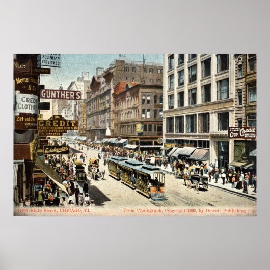 STAAT Sint Chicago IL  1905 Poster (Voorkant)
