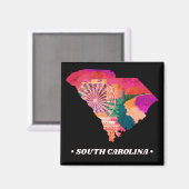  staat South Carolina Magnet (Voorkant / Achterkant)