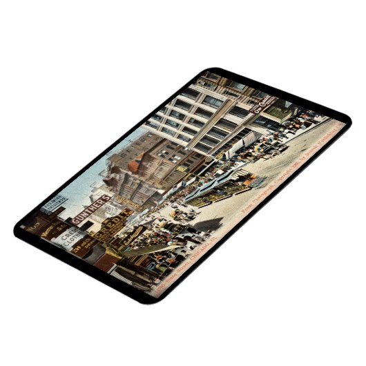 Staat St. Chicago IL  Briefkaart 1905 Magneet (Linkerzijde)