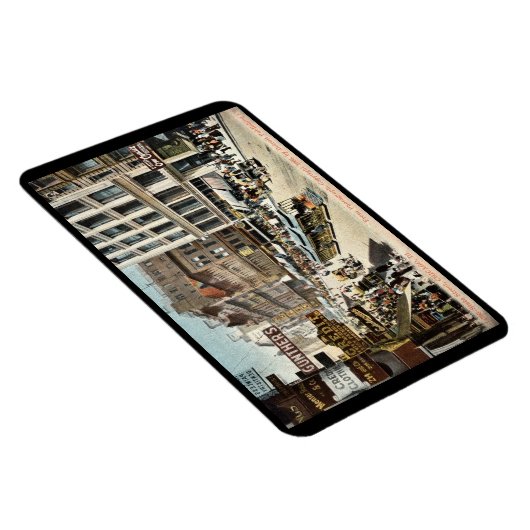 Staat St. Chicago IL  Briefkaart 1905 Magneet (Rechterzijde)