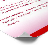 Staat Tennessee,TN-Posters Poster (Hoek)