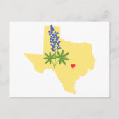 staat Texas Briefkaart (Voorkant)