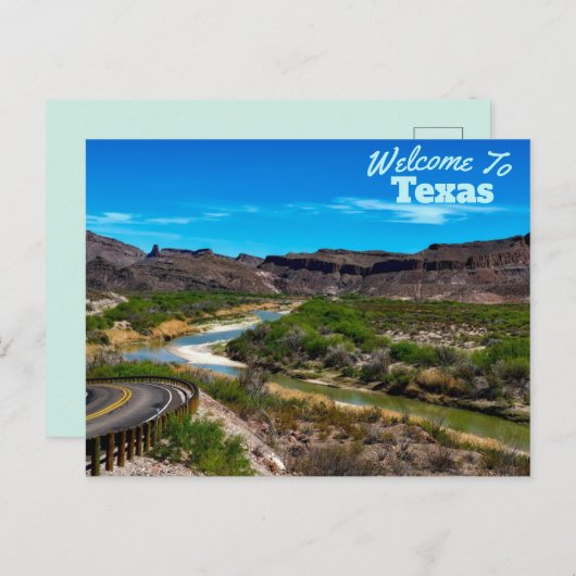 staat Texas Briefkaart (Voorkant / Achterkant)