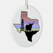 staat Texas Keramisch Ornament (Rechts)