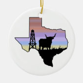 staat Texas Keramisch Ornament (Voorkant)
