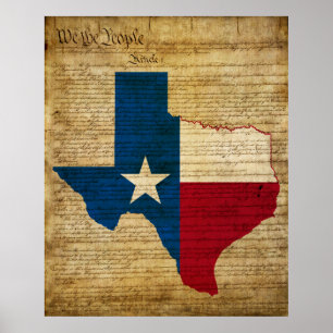 staat Texas Poster