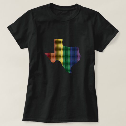 staat Texas Rainbow T-shirt (Design voorkant)