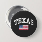 Staat Texas Ronde Button 7,6 Cm (Voorkant /achterkant)