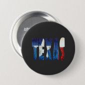 Staat Texas Ronde Button 7,6 Cm (Voorkant /achterkant)