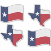 staat Texas Sticker (Voorkant)
