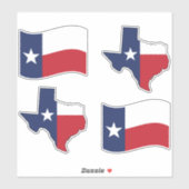 staat Texas Sticker (Vel)