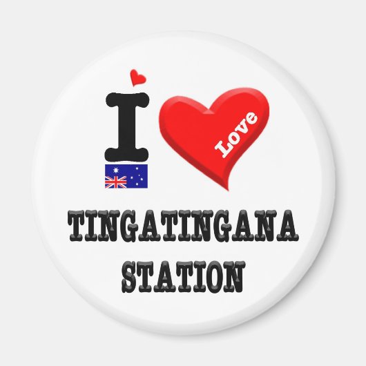 STAAT TINGATINGANA - I Love Magneet (Voorkant)