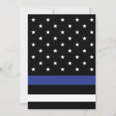 Staat Trooper Flag Blauwe Lijn Pensioen Partij Kaart (Achterkant)