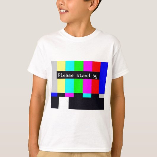 staat u alstublieft voor technische problemen ... t-shirt (Voorkant)
