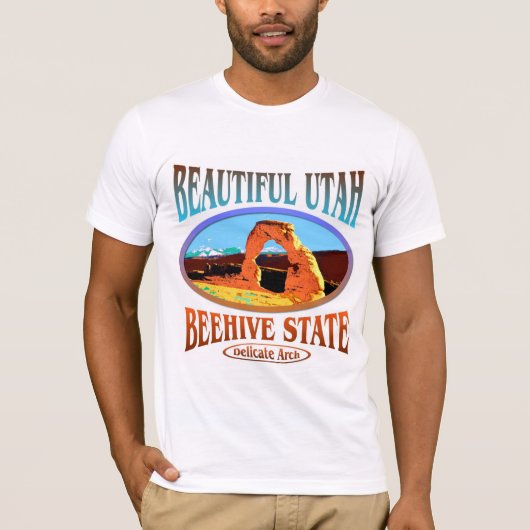 Staat Utah Beehive T-shirt (Voorkant)