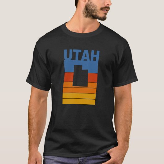 staat Utah van Utah kleuren T-shirt (Voorkant)