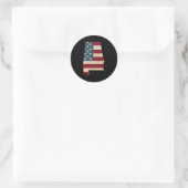Staat van Alabama Patriottische Verenigde Staten v Ronde Sticker (Tas)